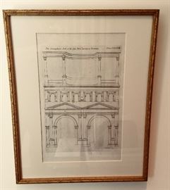 26. 4 Architectural Prints by Batty Langley c. 1730