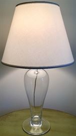 33. Simon Pearce Brandon Glass Table Lamp (28'')