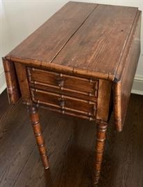 41. 19th Century Faux Bamboo Table/ Humidor