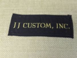 38. Pair of John Rosselli Custom English Linen Armchairs 