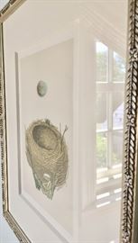 83. Pair of Nest & Egg Framed Art by Morris (12'' x 15'')
