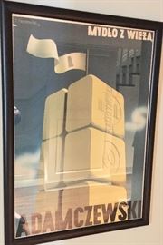74. 1934 Polish Advertisement Framed Poster Adamczewsk by Tadeusz Trepkowski (27'' x 40'')