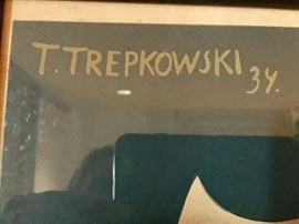 74. 1934 Polish Advertisement Framed Poster Adamczewsk by Tadeusz Trepkowski (27'' x 40'')