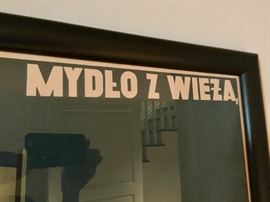 74. 1934 Polish Advertisement Framed Poster Adamczewsk by Tadeusz Trepkowski (27'' x 40'')