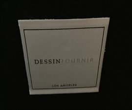 66. Pair of Dessin Fournir Bergere Armchairs w/ Rose Cummings Fabric (27'' x 32'' x 39'')