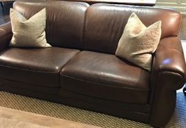 60. Italian Leather Sofa (84'' x 41'' x 44'')