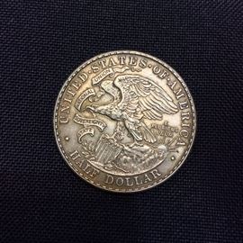 1918 Illinois Centennial Commemorative Half Dollar. Abraham Lincoln. Illinois State Seal. 