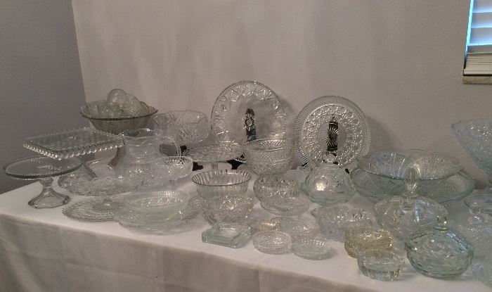 Depression Glass and Crystal. 