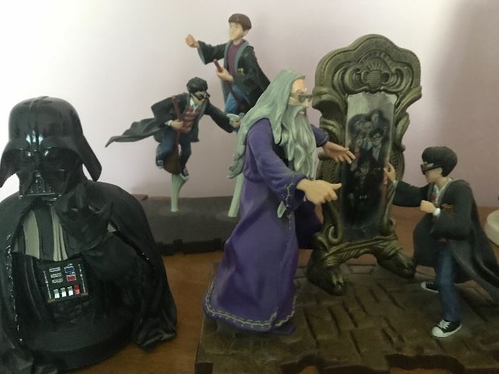 Harry Potter and Star Wars figures