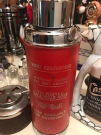 Fire extinguisher barware