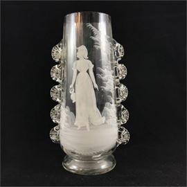 Antique Mary McGregory Crystal Vase

