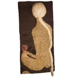 Don Freedman Signed Female Nude Textile Art