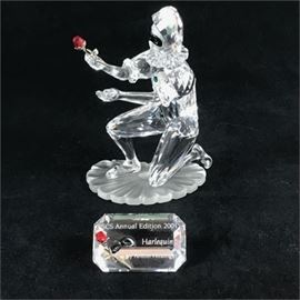 Swarovski SCS 2001 "Masquerade" Crystal Harlequin Figurine
