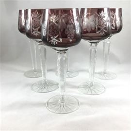 Nachtmann Traube, Amethyst Wine Glasses