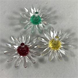 Swarovski SCS Marguerite Crystal Flower Cake Toppers