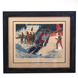 Jim Jinson, U.S. Ski Team 1977 Lithograph