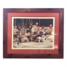Donato Lithograph Stanley Cup Montreal Canadians Hockey 1977