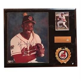 Kenny Lofton Signed Photo Cleveland Indians with CoA