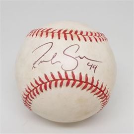 Autographed Richie Sexton Cleveland Indians #44 Baseball