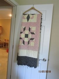 Sampler hand-stitched quilt