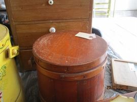 Sugar bucket with sewing kit inside