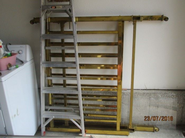 two ladders including 24' Werner extension ladder