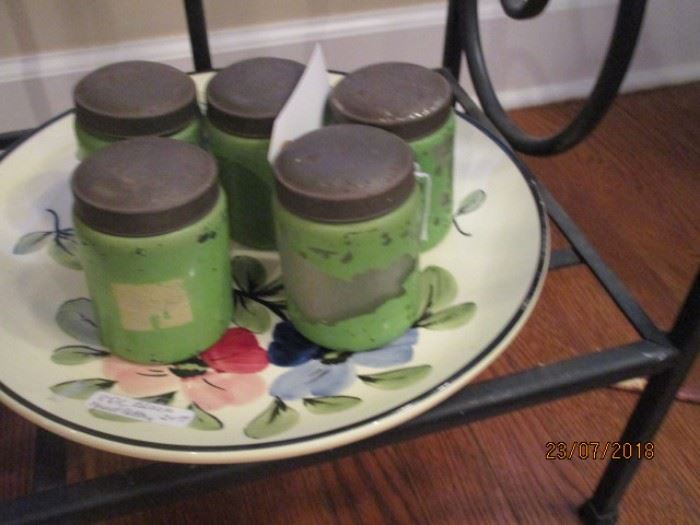 5 old jars