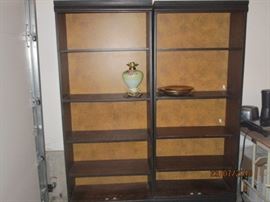 2 old wood shelves
