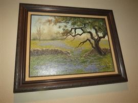 One of many oil paintings