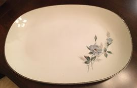 We have a large and small Noritake China platter in "Sylvia" Pattern.