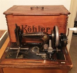 Antique Kohler Portable Sewing Machine