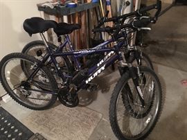 His and Hers Huffy Mountain Bikes