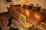 BAKER DINING ROOM TABLE & CHAIRS