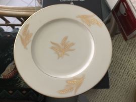 Lenox wheat pattern China set for 12