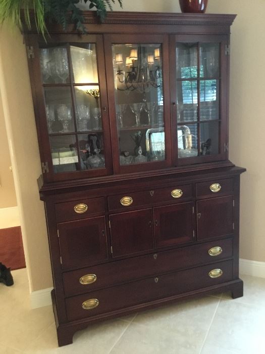 CRAFTIQUE china cabinet, made in NC