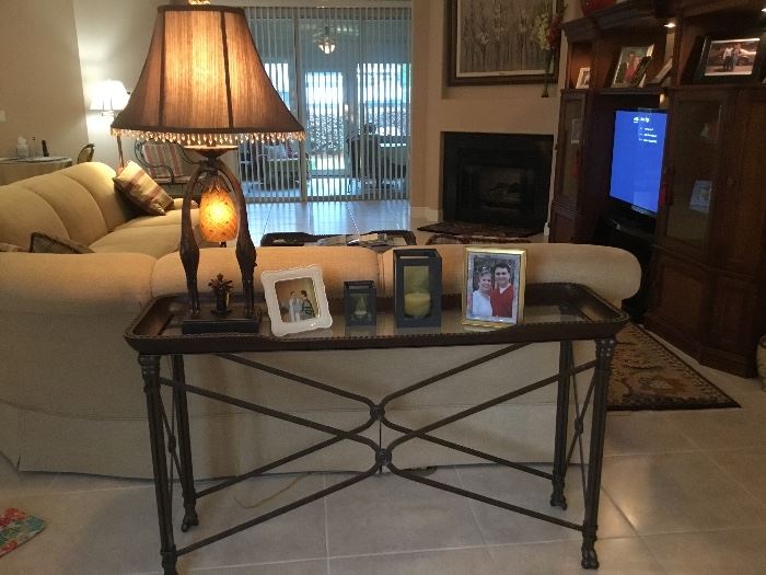 Console matching coffee table