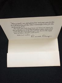Place Setting, Signed Ronald Reagan