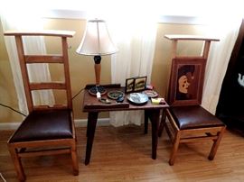 PAIR OF PRAYER CHAIRS