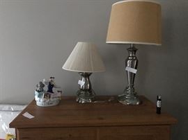 There are various household items like the lamps and porcelain dumbo shown here.