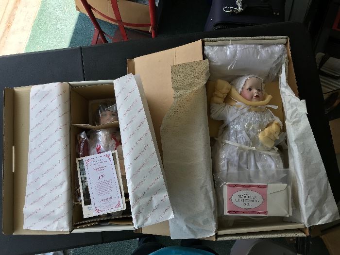 Christmas Prayer and Victorian Christening dolls.
