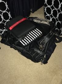 Various purses, electronic cases, laundry bags, and work bags.