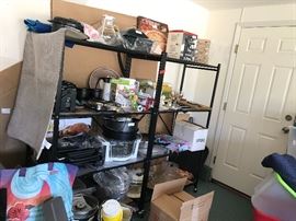 Various small kitchen appliances.