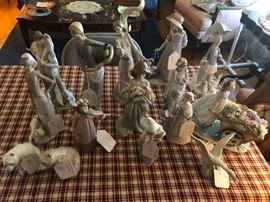 Lladro many pieces