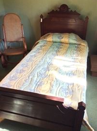 Antique Twin Bed. 