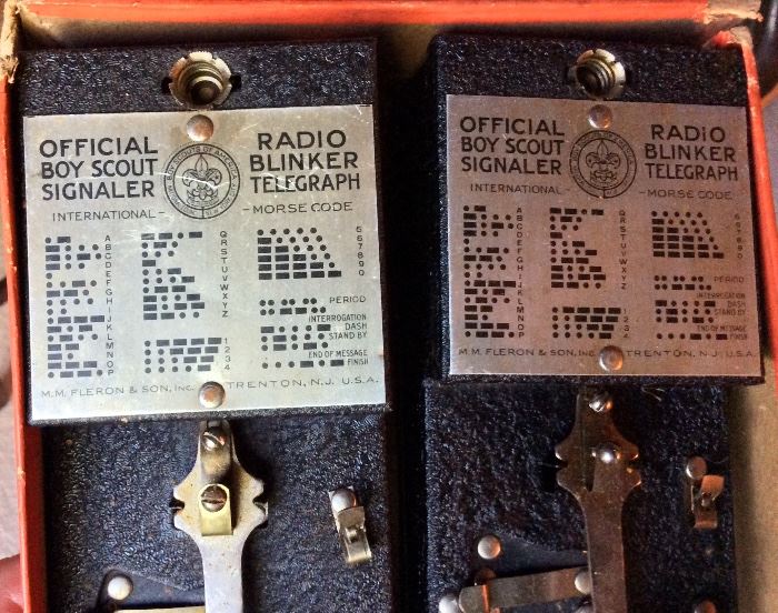 Boy Scouts of America. Fleron Official Boy Scout Signaler Radio Blinker Telegraph. No. 1095. Morse Code Signaler.