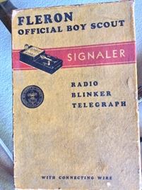 Boy Scouts of America. Fleron Official Boy Scout Signaler Radio Blinker Telegraph. No. 1095. Morse Code Signaler.