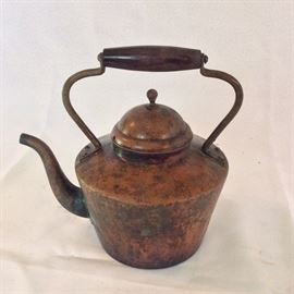 Copper Tea Pot. 
