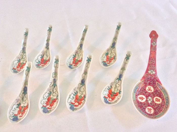 Chinese Soup Spoons. 