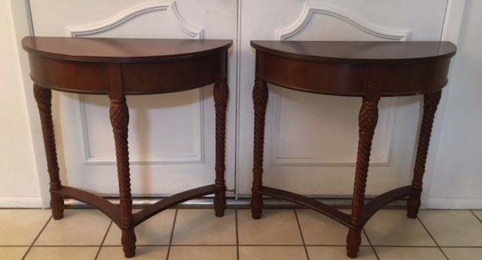 2 1/2 Moon Console Tables