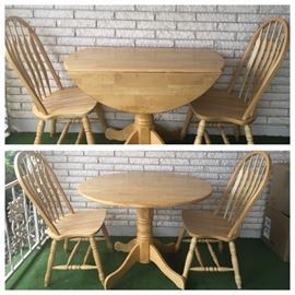 Light Wood Dinette w/ 2 Chairs